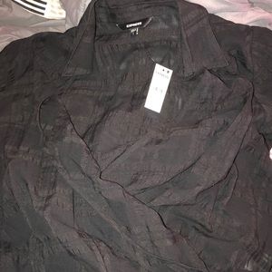 Express leather shorts for women’s and shirt